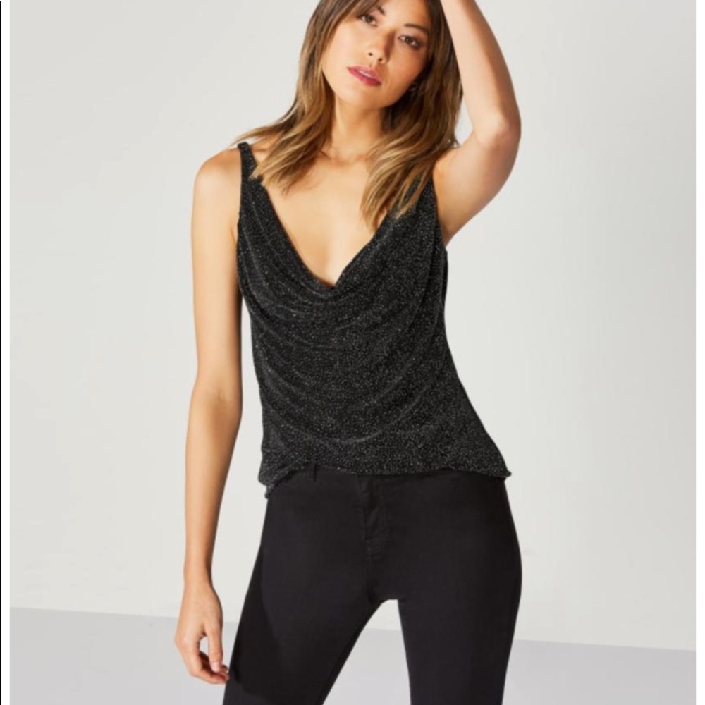 Bailey 44 shimmering black top